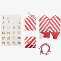 Clearance Ginger Ray Advent Calendar: 24 Red And White Houses