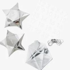 Store Ginger Ray Advent Calendar: 24 Silver Star Boxes