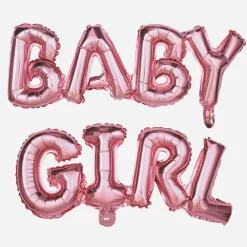 Sale Party Pro Baby Shower - Letter Balloon - Pink Baby Girl