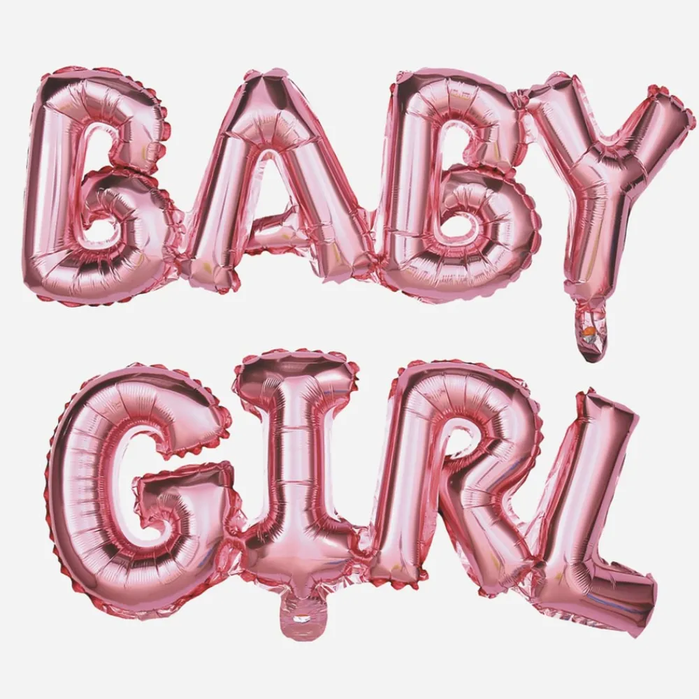 Sale Party Pro Baby Shower - Letter Balloon - Pink Baby Girl