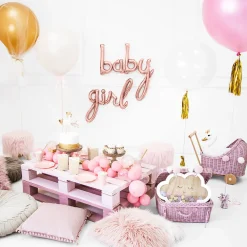Hot Party Deco Baby Shower - Letter Balloon - Rose Gold