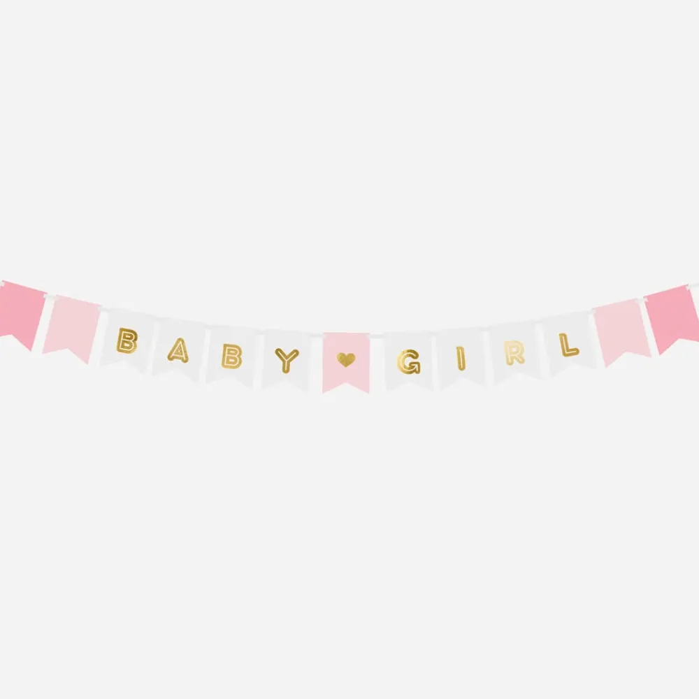 Online Party Deco Baby Shower Garland: Baby Girl