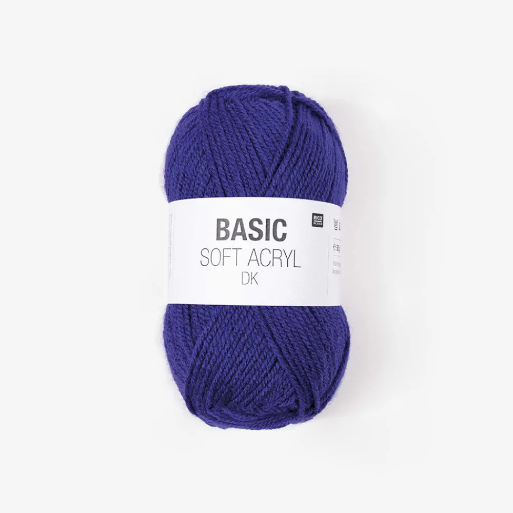 Hot Rico Design Ball Of Electric Blue Yarn
