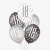 Cheap Unique Party Balloon: 6 Black 18Th Anniversary Balloons