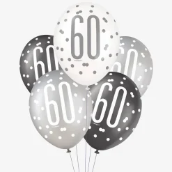 Flash Sale Unique Party Balloon: 6 Black 60Th Anniversary Balloons