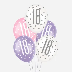 Sale Unique Party Balloon: 6 Pink 18Th Birthday Balloons