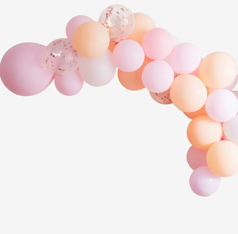 Cheap Ginger Ray Balloon Arch: 60 Light Pink Monochrome Balloons