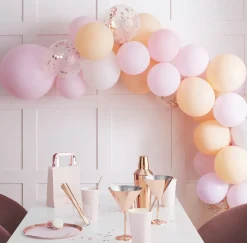 Cheap Ginger Ray Balloon Arch: 60 Light Pink Monochrome Balloons