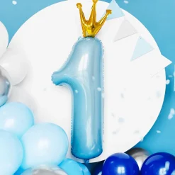 Discount Party Deco Balloon Number 1 Blue