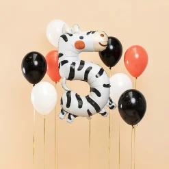 Fashion Party Deco Balloon Number 5 Zebra