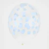 Flash Sale My Little Day Balloons: 5 Balloons Printed With Light Blue Confetti