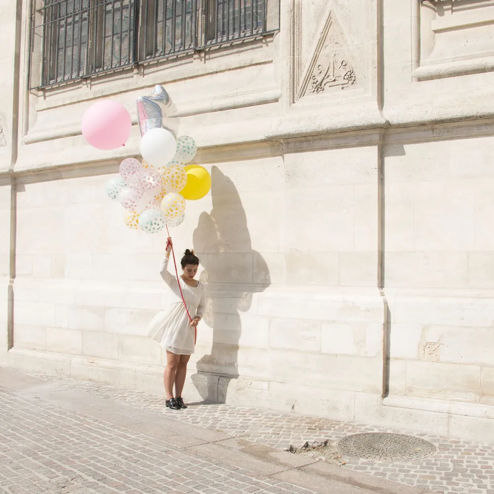 Shop My Little Day Balloons: 5 Balloons Printed With Pastel Confetti