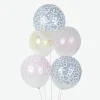 Discount Ginger Ray Balloons: 5 Balloons Tattooed Pastel Flowers