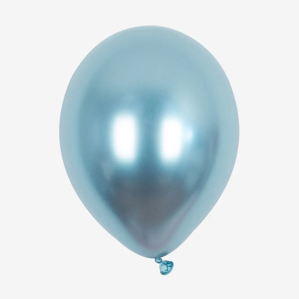 Best Sale My Little Day Balloons: 5 Blue Chrome Balloons