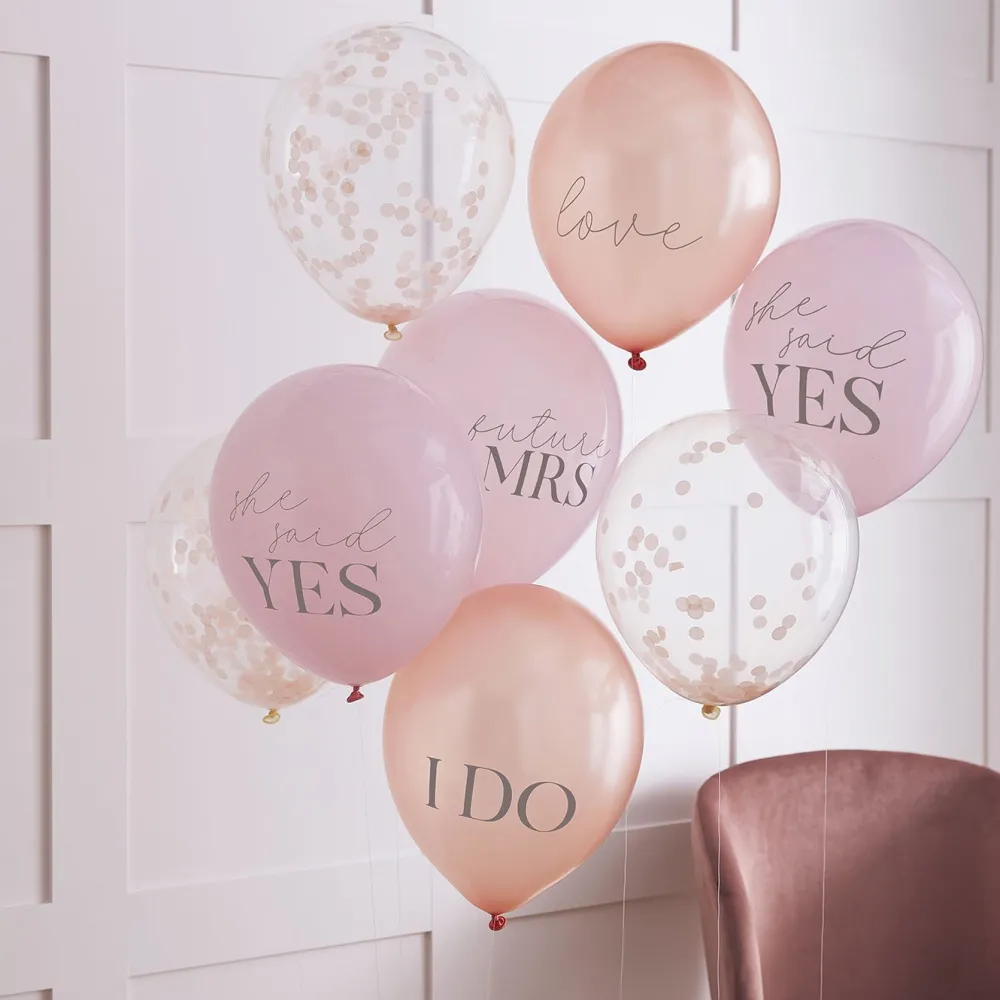 Discount Ginger Ray Balloons: 8 Evjf Balloons