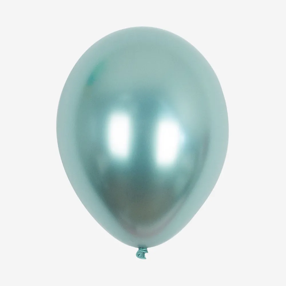 Shop My Little Day Balloons: 5 Green Chrome Balloons