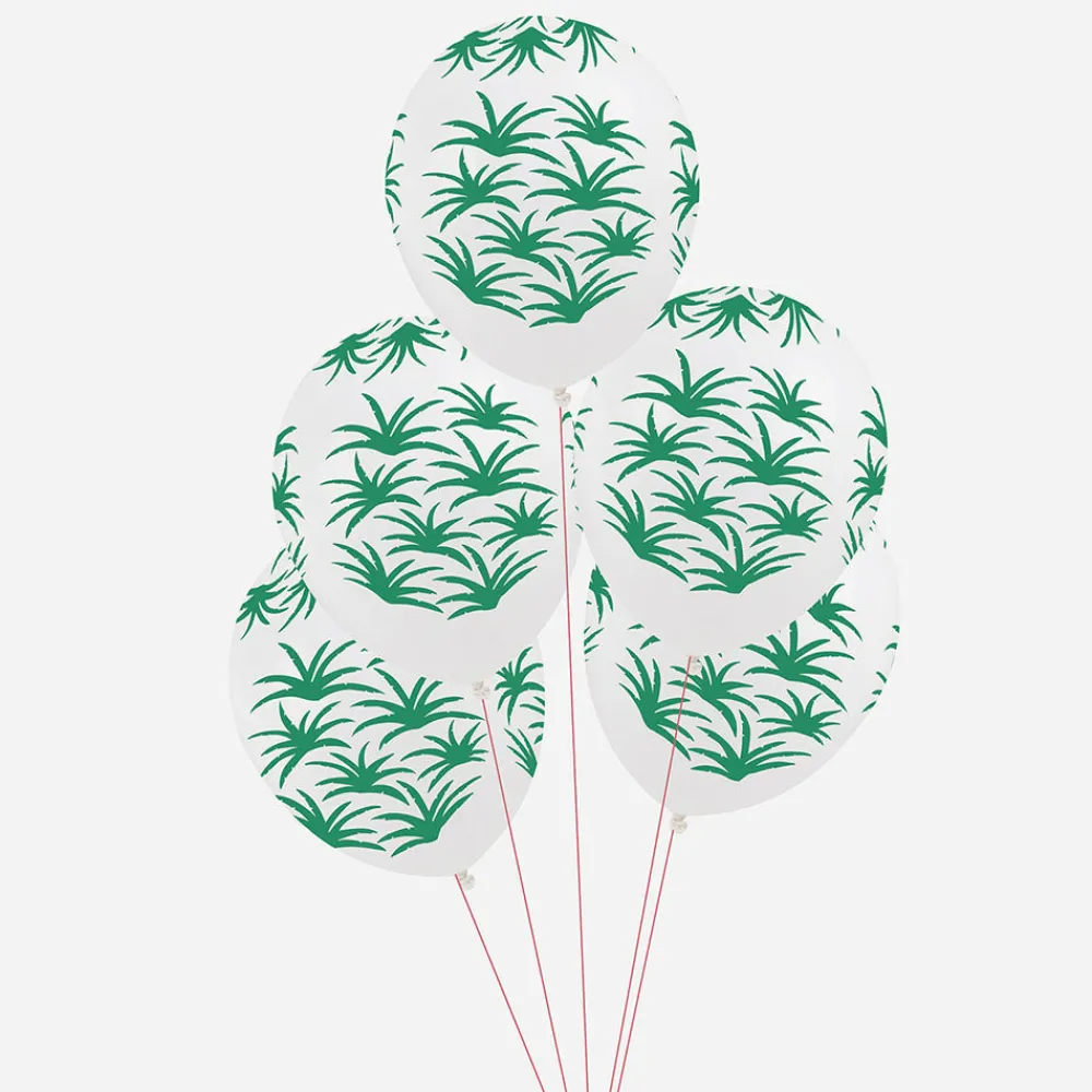 Discount My Little Day Balloons: 5 Green Leaf Balloons