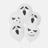 Hot Arty Fêtes Factory Balloons: 6 Halloween Ghost Balloons