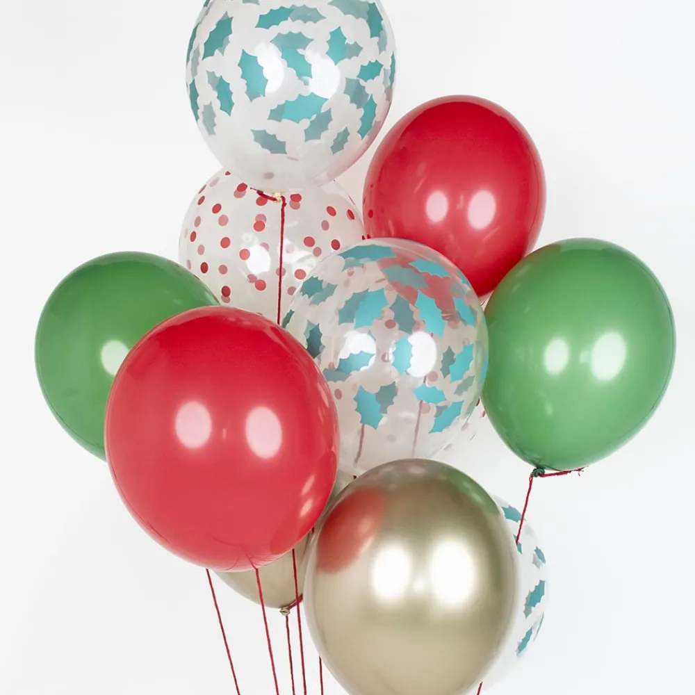 New My Little Day Balloons: 5 Holly Christmas Balloons
