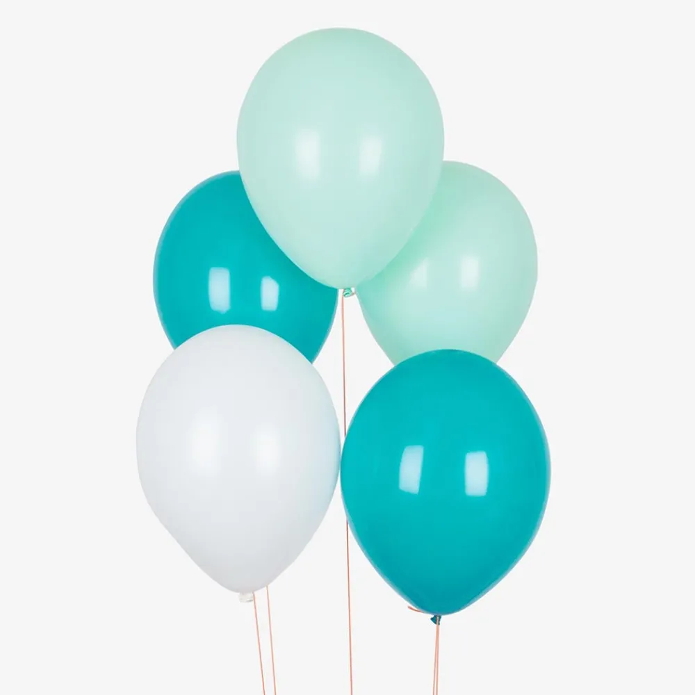 Best Sale My Little Day Balloons: 10 Mix Aqua Balloons