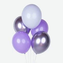 Cheap My Little Day Balloons: 10 Mixed Purple Balloons
