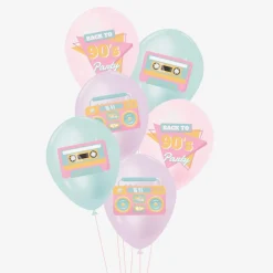 Online Party Pro Balloons: 6 Pastel 90'S Balloons