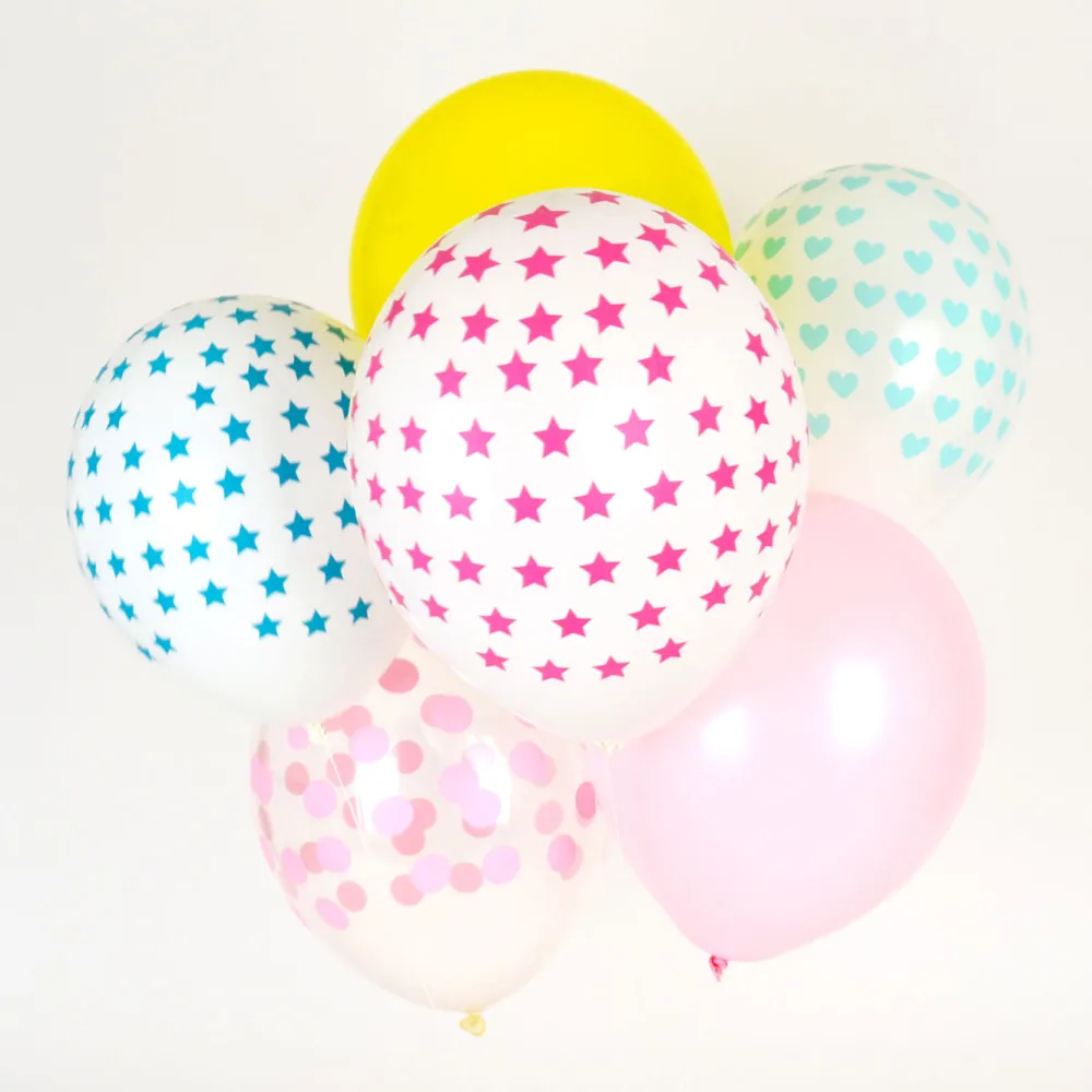 Best My Little Day Balloons: 5 Pink Star Balloons