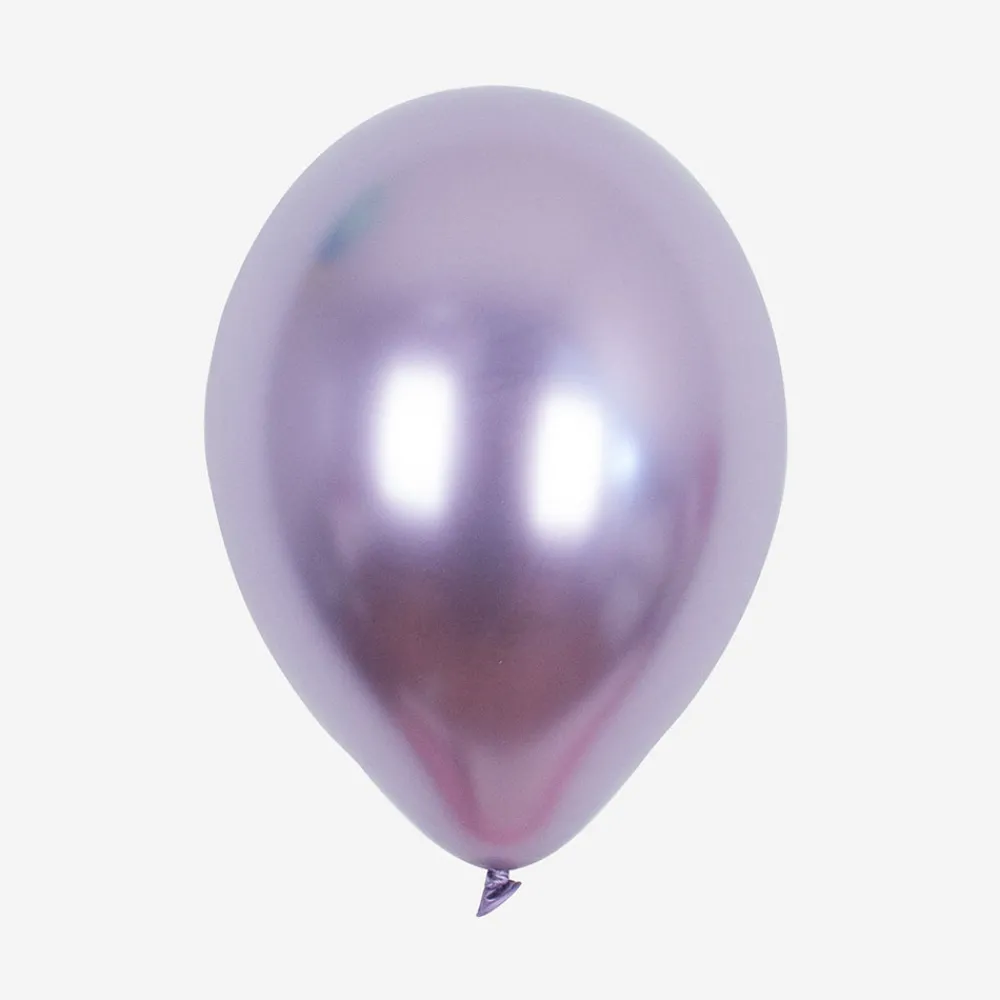 Cheap My Little Day Balloons: 5 Purple Chrome Balloons