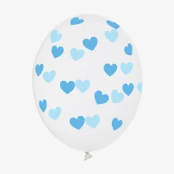 Flash Sale Party Deco Balloons: Transparent Balloons Blue Hearts