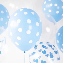 Flash Sale Party Deco Balloons: Transparent Balloons Blue Hearts