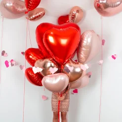 Cheap Party Deco Big Red Heart Helium Balloon