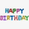 Outlet Creative Party Birthday Balloon - Happy Birthday Multicolored