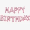Best Sale Ginger Ray Birthday Balloon - Happy Birthday Matte Pink