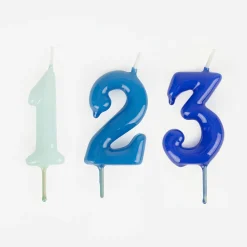 Discount My Little Day Birthday Candle: Blue Number Candle