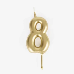 Cheap My Little Day Birthday Candle: Golden Number Candle