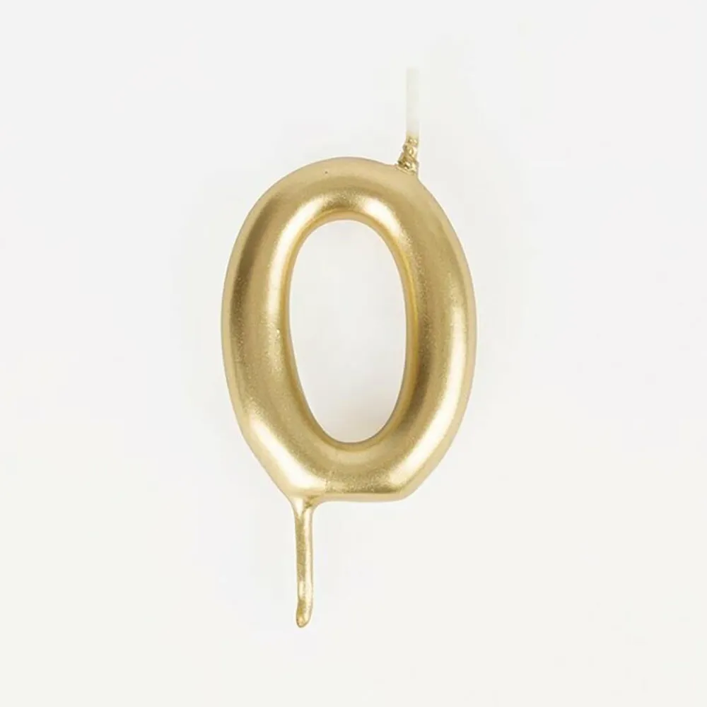 Cheap My Little Day Birthday Candle: Golden Number Candle