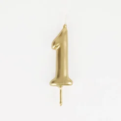 Cheap My Little Day Birthday Candle: Golden Number Candle