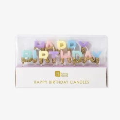 Online TalkingTables Birthday Candle Happy Birthday Pastel And Glitter