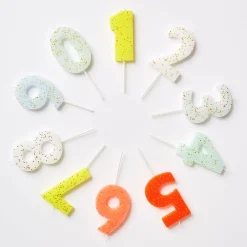 Clearance Meri Meri Birthday Candle: Number 0 Aqua