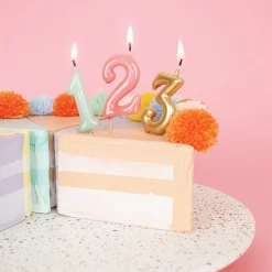 Hot My Little Day Birthday Candle: Pink Number Candle