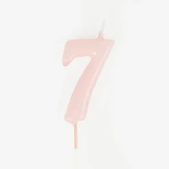 Hot My Little Day Birthday Candle: Pink Number Candle