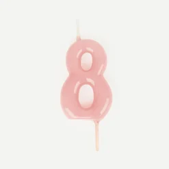 Hot My Little Day Birthday Candle: Pink Number Candle