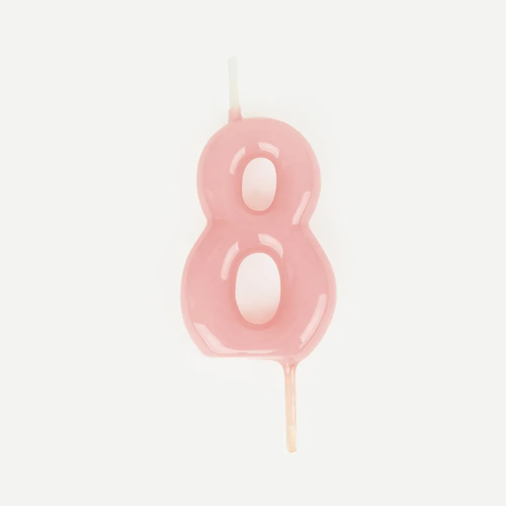 Hot My Little Day Birthday Candle: Pink Number Candle