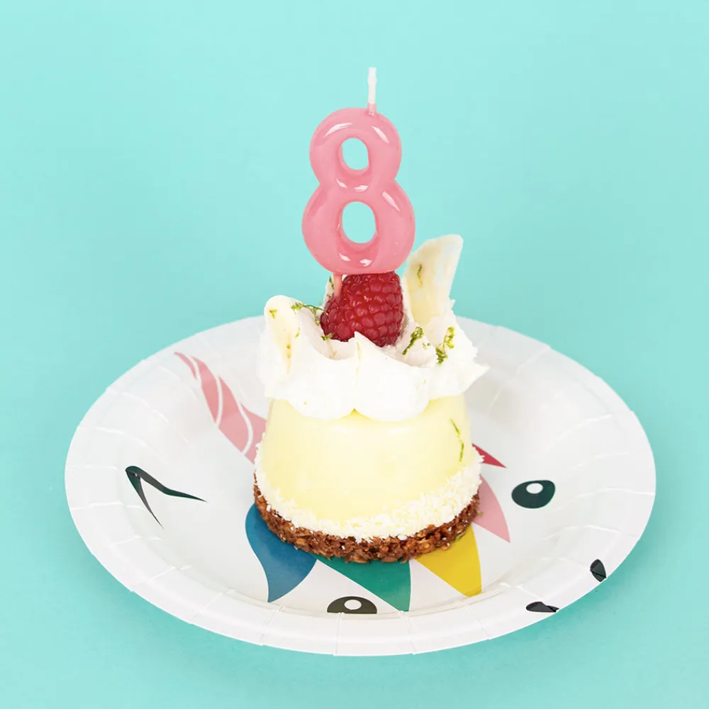 Hot My Little Day Birthday Candle: Pink Number Candle