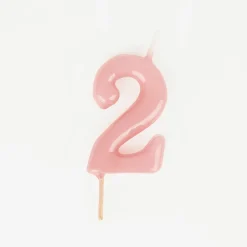 Hot My Little Day Birthday Candle: Pink Number Candle