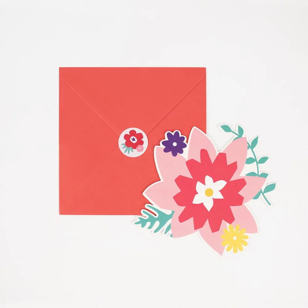 Outlet My Little Day Birthday Invitation Tropical Flowers (8)