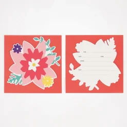 Outlet My Little Day Birthday Invitation Tropical Flowers (8)