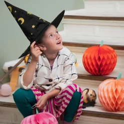 Clearance Party Deco Black And Gold Halloween Witch Hat