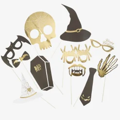 Best Sale Arty Fêtes Factory Black And Gold Halloween Photobooth