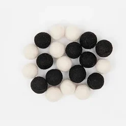 Online Rico Design Black And White Mixed Felt Balls